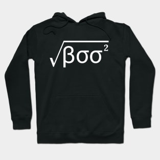 Boo Halloween Math and Algebra Symbols Hoodie